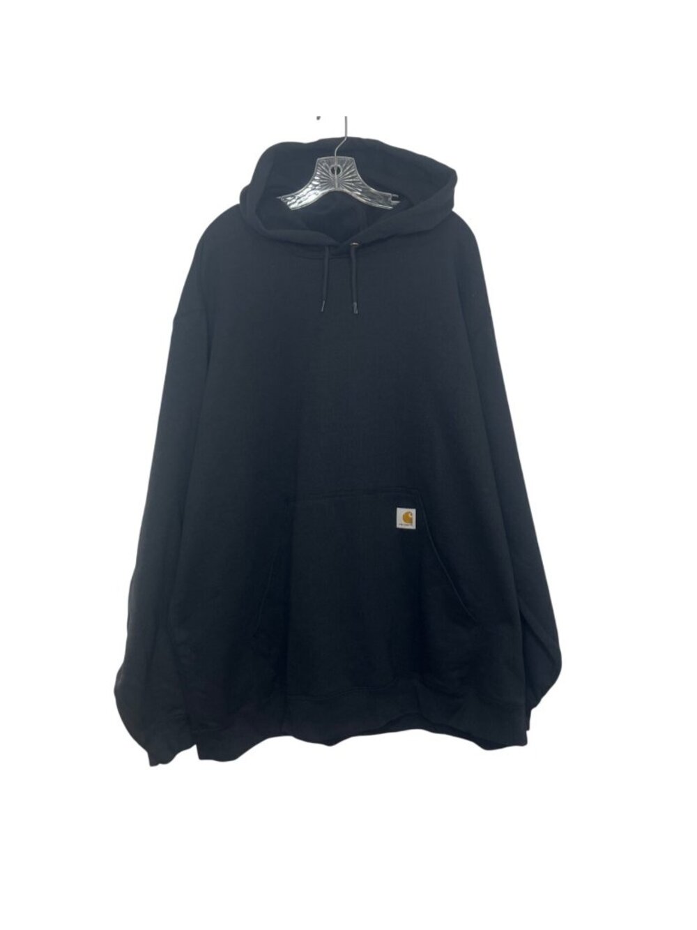 Carhartt Midweight Loose Fit Hoodie Sweatshirt Mens 3XL Black New Logo Sleeve